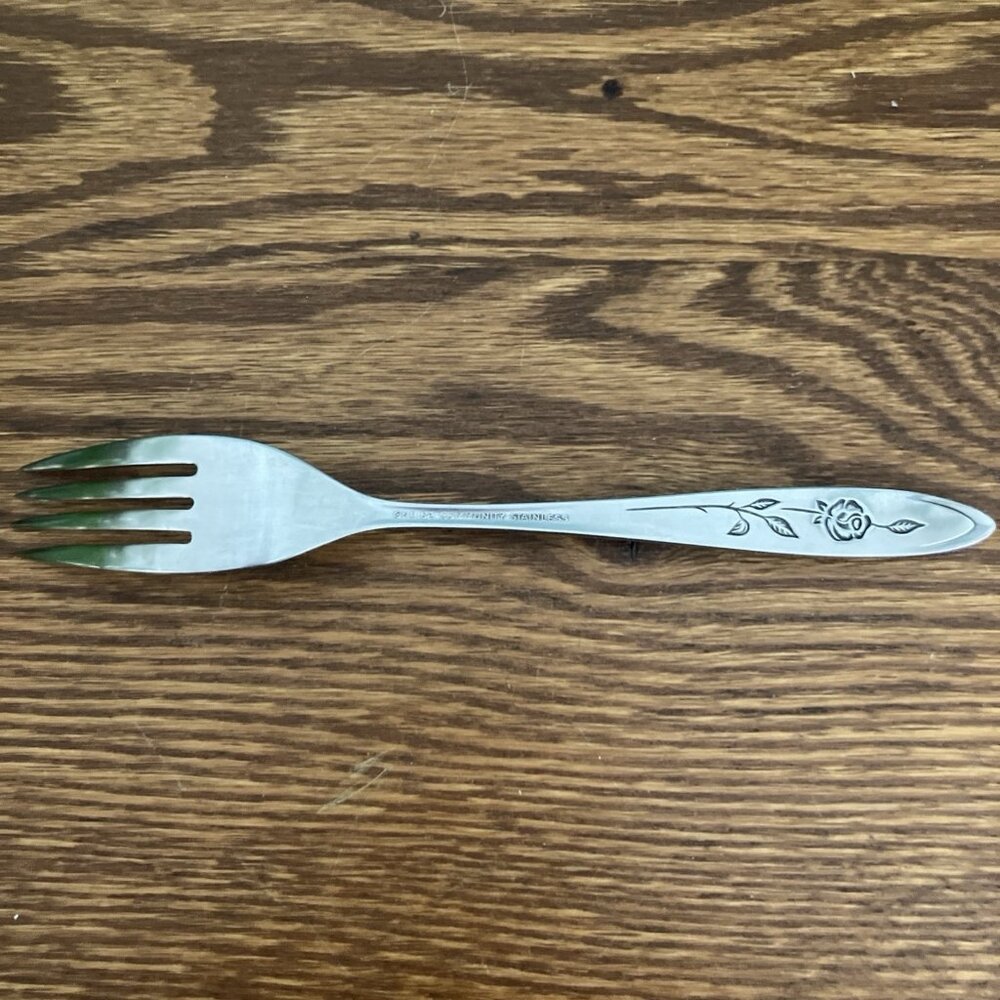 Set of 2 Oneida MY ROSE Dinner Forks 7 1/4" Stainless Flatware Community - Picture 5 of 7